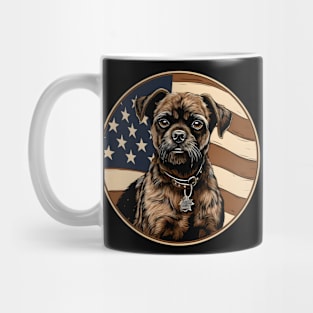 Border Terrier 4th of July Mug